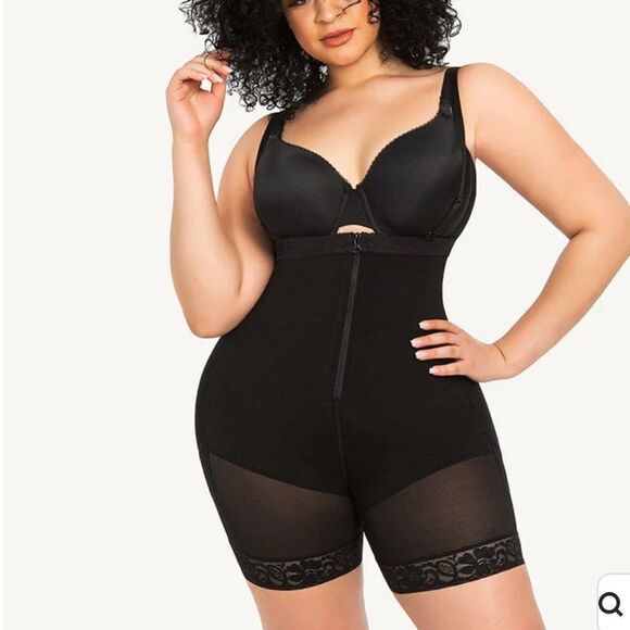 Shapellx AirSlim® Firm Tummy Compression Bodysuit Shaper W/Butt Lifter Black NWT - Picture 5 of 13